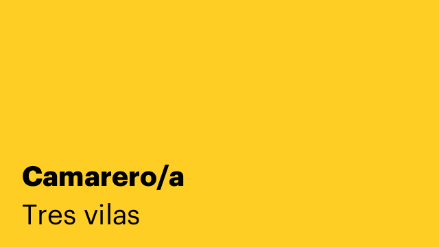 Camarero/a