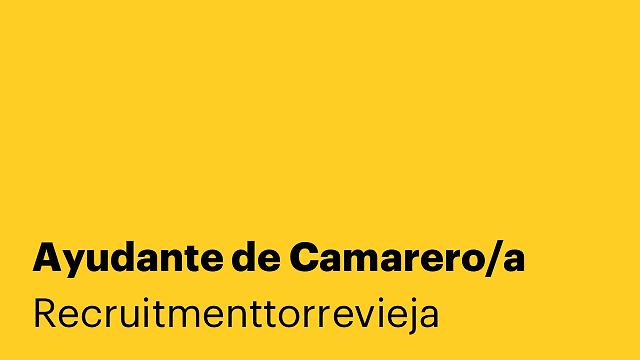 Ayudante de Camarero/a