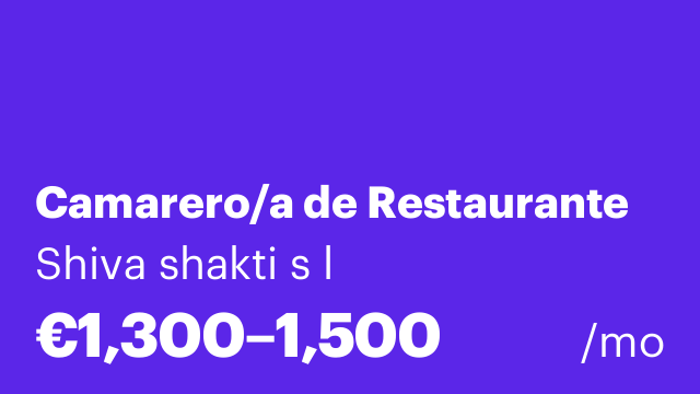 Camarero/a de Restaurante