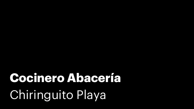 Cocinero Abacería