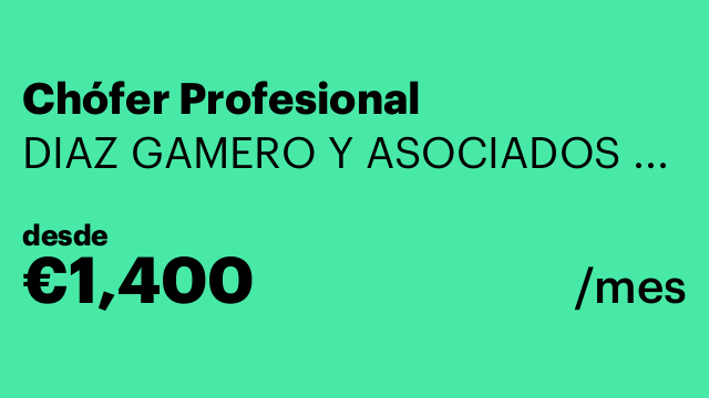 Chófer Profesional