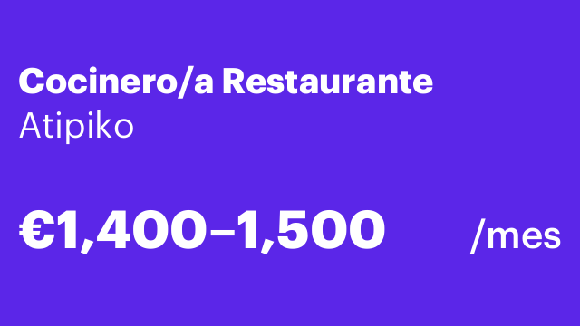 Cocinero/a Restaurante