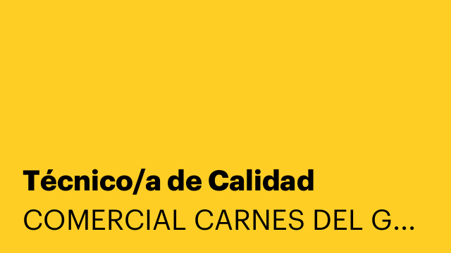 Técnico/a de Calidad