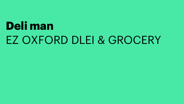 Deli man