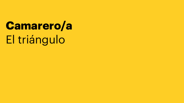 Camarero/a