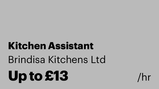Kitchen Assistant