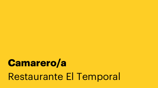 Camarero/a