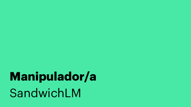 Manipulador/a