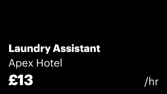 Laundry Assistant
