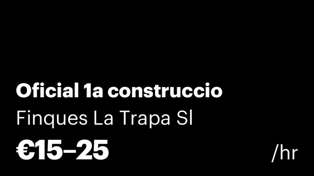 Oficial 1a construccio