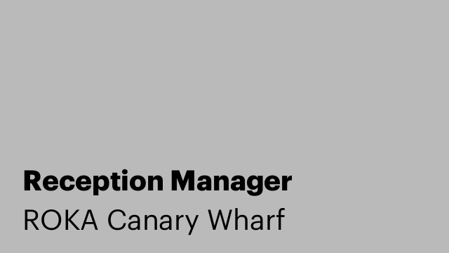 Reception Manager