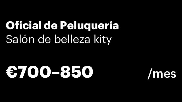 Oficial de Peluquería