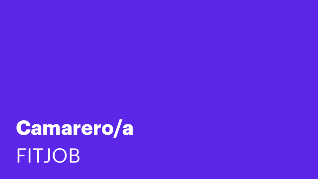 Camarero/a