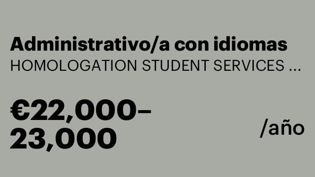 Administrativo/a con idiomas