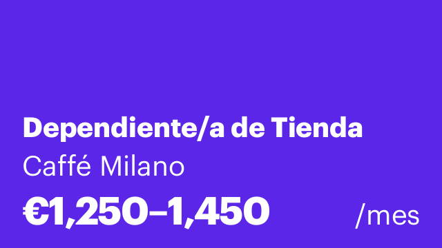 Dependiente/a de Tienda