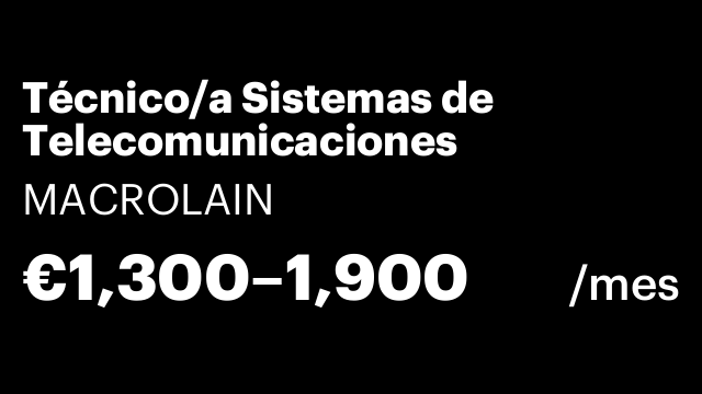 Técnico/a Sistemas de Telecomunicaciones