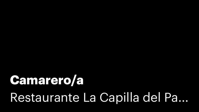 Camarero/a