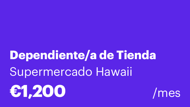 Dependiente/a de Tienda