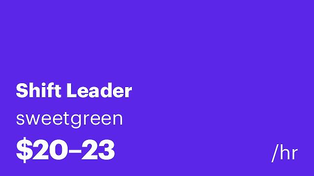 Shift Leader