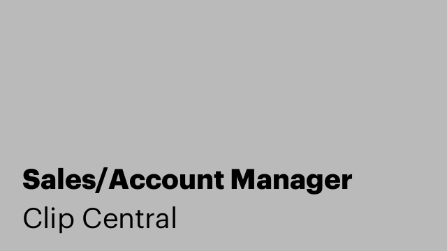 Sales/Account Manager