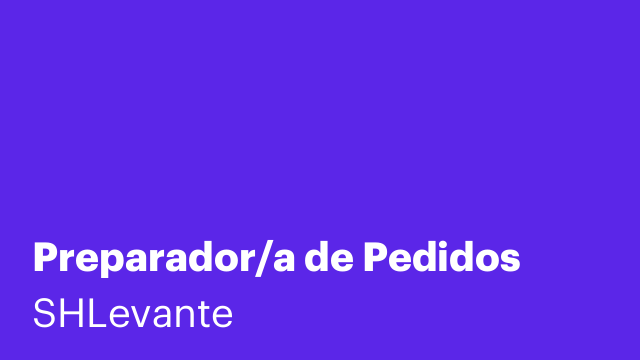 Preparador/a de Pedidos
