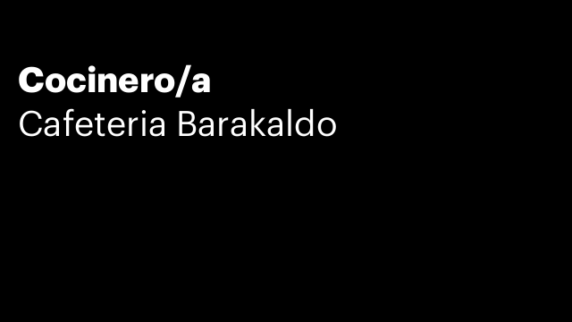 Cocinero/a