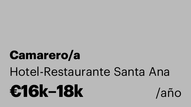Camarero/a
