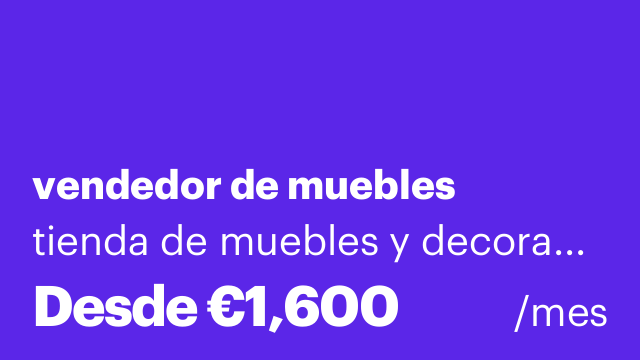 vendedor de muebles