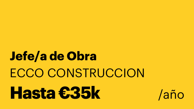 Jefe/a de Obra
