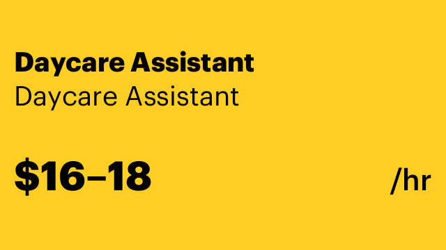 Daycare Assistant