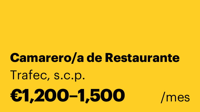 Camarero/a de Restaurante