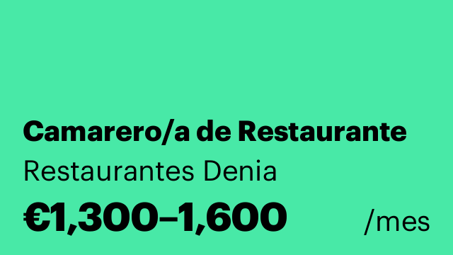 Camarero/a de Restaurante
