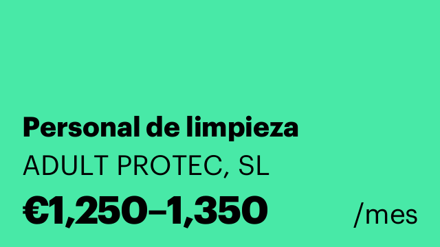 Personal de limpieza