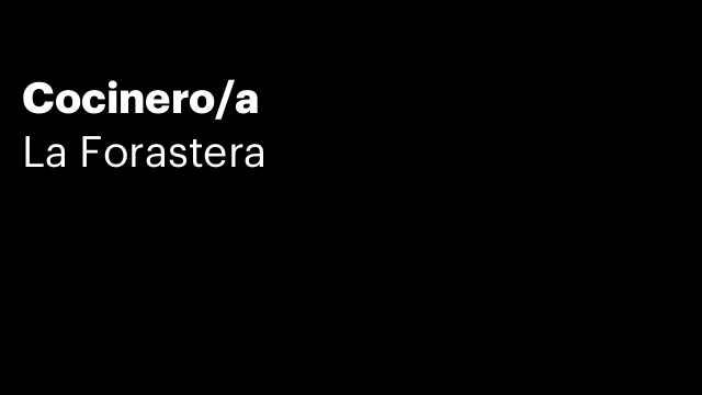 Cocinero/a