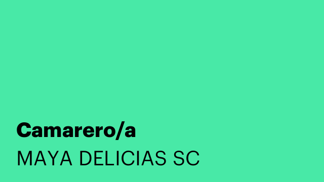 Camarero/a