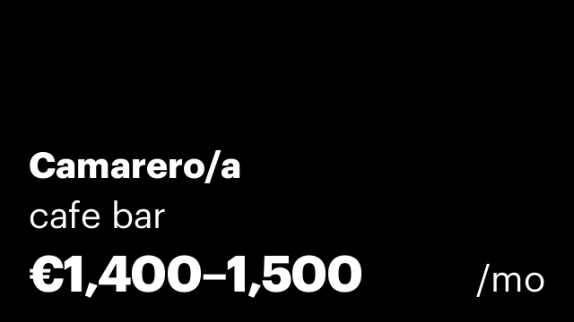 Camarero/a
