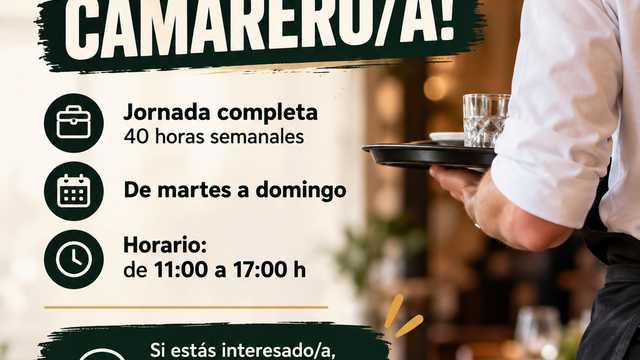 Camarero 40h.