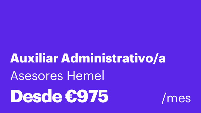 Auxiliar Administrativo/a
