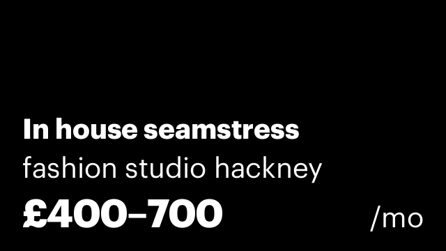 In house seamstress