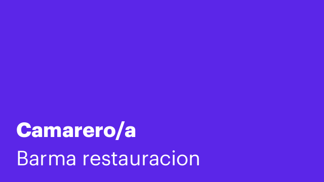 Camarero/a