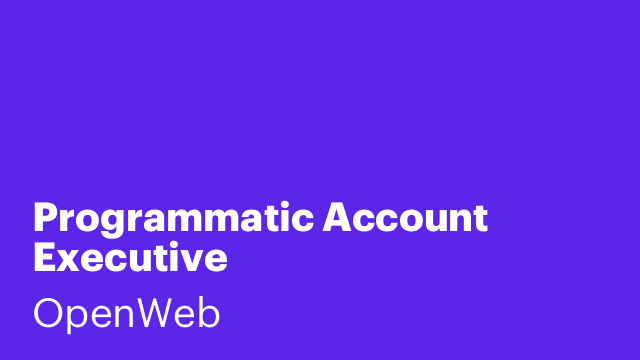 Programmatic Account Executive