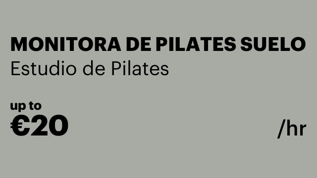 MONITORA DE PILATES SUELO