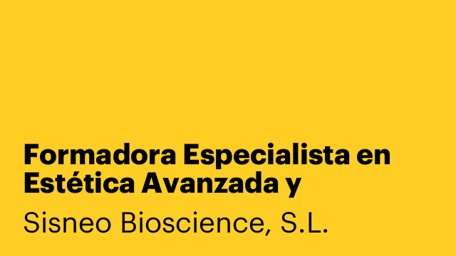 Formadora Especialista en Estética Avanzada y Electromedicina