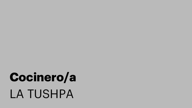 Cocinero/a