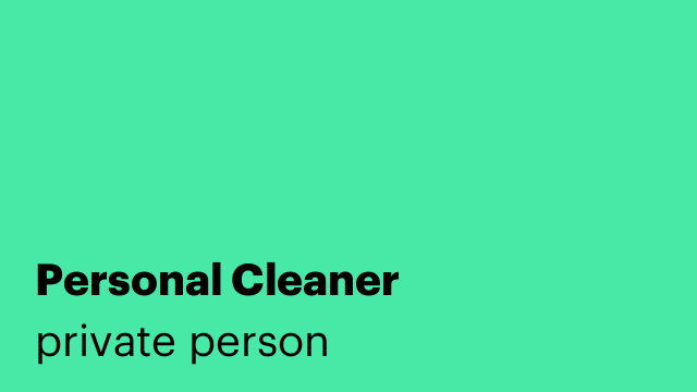 Personal Cleaner
