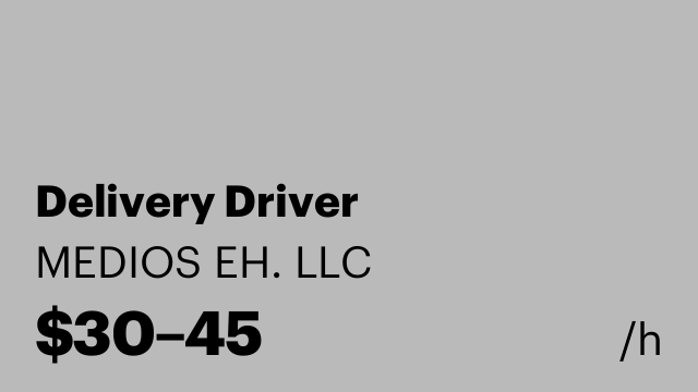 Delivery Driver