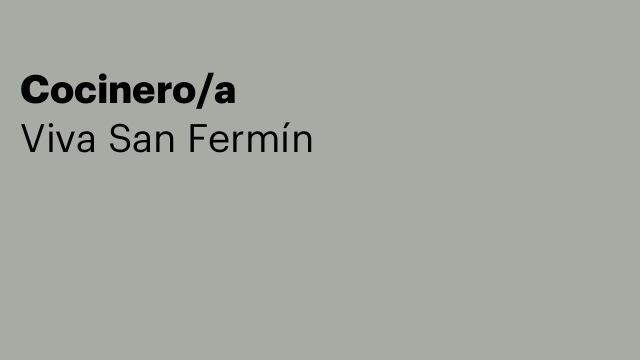 Cocinero/a
