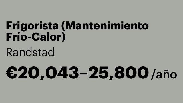 Frigorista (Mantenimiento Frío-Calor)