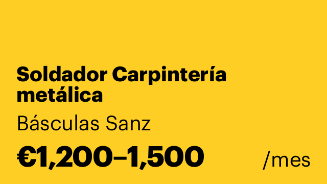 Soldador Carpintería metálica