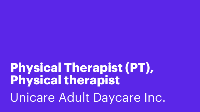 Physical Therapist (PT), Physical therapist Assistant(PTA)